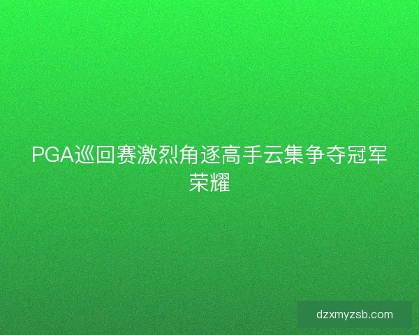 PGA巡回赛激烈角逐高手云集争夺冠军荣耀